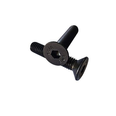 Metrische Festigkeit Allen Cap Schraube Vollschraube Schwarzgewalzte Kohlenstoffstahl Flachkopf