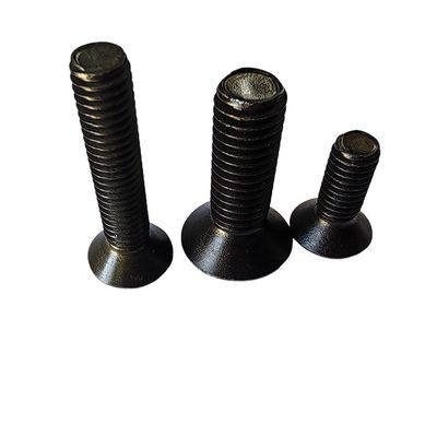 Flat Countersunk Head Hex Cap Screw Alloy Steel Vollschwarzgeschirr für Industriezwecke