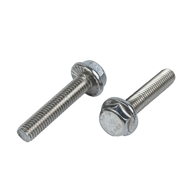 Metrischer Punkt Edelstahl Hex Flanschschraube M6 M10 mit GB-Standard