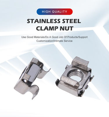 Anschluss M4-M16 angepasste Edelstahl 304 Quadratkäfigmutter mit sonstiger Veredelung