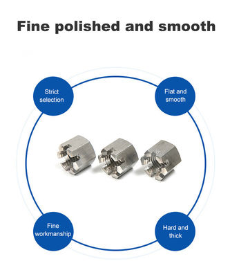 Anschließung aus Edelstahl 304 316 Spaltmutter DIN935 Hexmutterkontrolle 100% überprüft