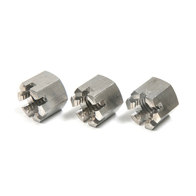 Hex-Slotted Nuts mit anderem Messsystem DIN935 aus Kohlenstoffstahl und Edelstahl