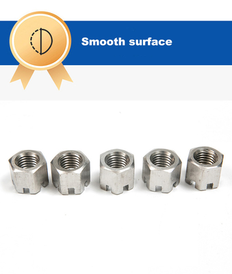 Hex-Slotted Nuts mit anderem Messsystem DIN935 aus Kohlenstoffstahl und Edelstahl