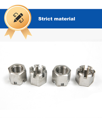 Anbindung mit DIN935 Typ A Flansche aus Edelstahl M30 Hex Schlossmutter