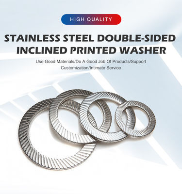 Lebensmittelgetränke DIN304 Edelstahl-Disc-Federwascher mit spitzen, knurrligen Streifen