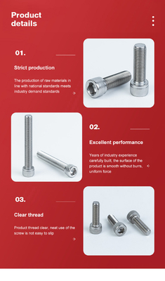 OEM-Herstellung aus Edelstahl 304 Hexagon Socket Head Screw mit Volldraht