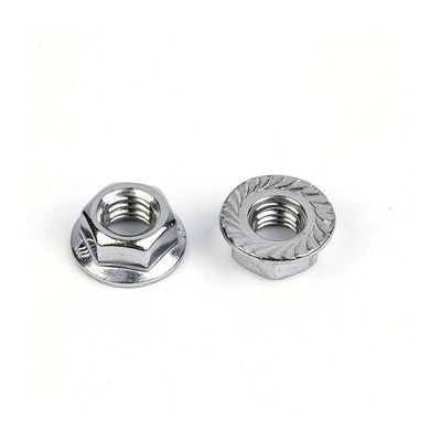 100% kontrolliert DIN Edelstahl Hex Flansche Nuss mit gezackten auf Anpassung