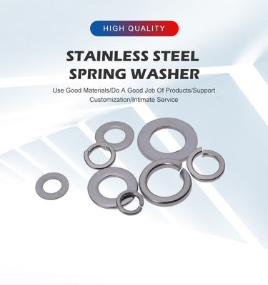 Metrische Federhelical Split Ring Lock Wascher Federwascher DIN Standard Plain Finish