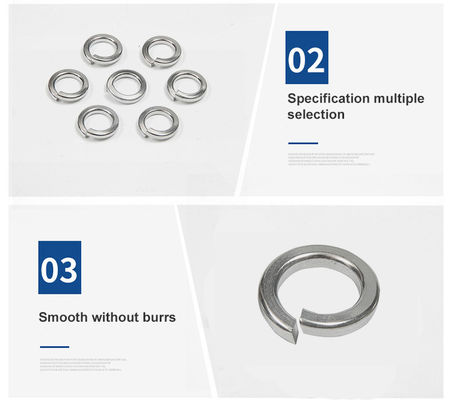 Metrische Federhelical Split Ring Lock Wascher Federwascher DIN Standard Plain Finish