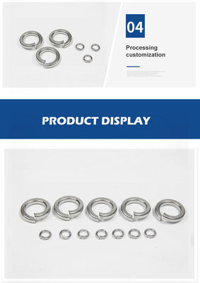 Metrische Federhelical Split Ring Lock Wascher Federwascher DIN Standard Plain Finish
