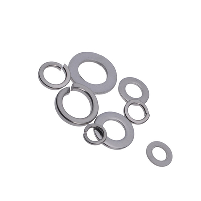100% überprüft DIN Edelstahl 304 316 OEM Design Metallverschluss Flachwaschmaschinen