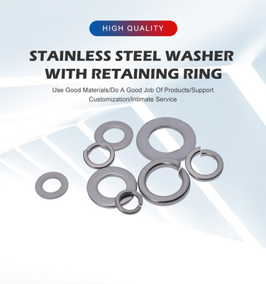 Einfache Oberfläche 304 Edelstahl-Material Gasket Wascher für DIN Standard Anwendungen