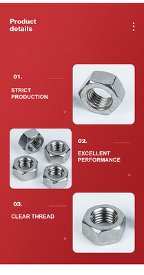Custom Antikorrosive Antirust Fastener Edelstahl Hexagon Nuss zu Ihrem Vorteil