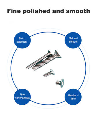 Edelstahl Flat Countersunk Kopf Maschine Schrauben perfekt für verschiedene Anwendungen