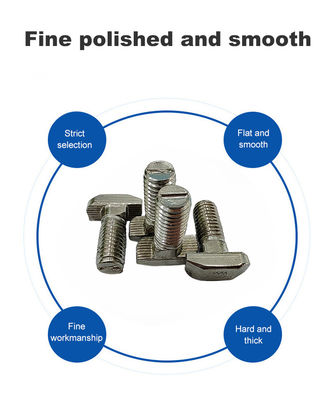 T-förmige Schraube aus Edelstahl für Aluminiumprofile der Baureihe 45 M8*20-10