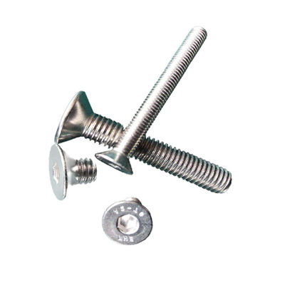 Einfache Oberfläche A-Level Festigkeit Custom A2 Edelstahl Flush Mount zylindrischen Kopf Hex-Socket Maschine Schraube