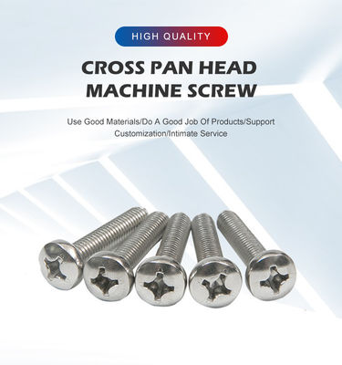 M2 M3 M4 M5 M6 M8 A2 304 Edelstahl Kreuzrückgang Phillips Pan Kopf Maschine Schrauben Metrisch