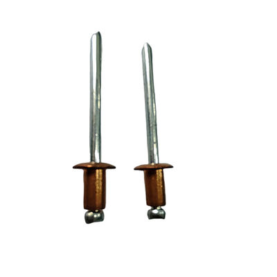 Korrosionsbeständige Messing-Open-End-Pop-Rivets für mehrere Anwendungen Länge 3-35mm