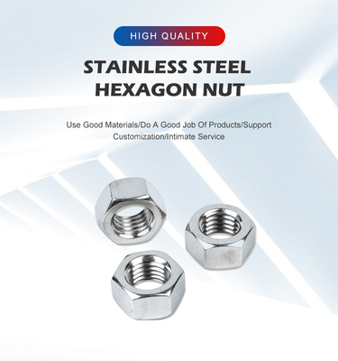 Standard-Antikorrosive Edelstahl 304 316 Hexagon Nut für die Einzelhandelsindustrie