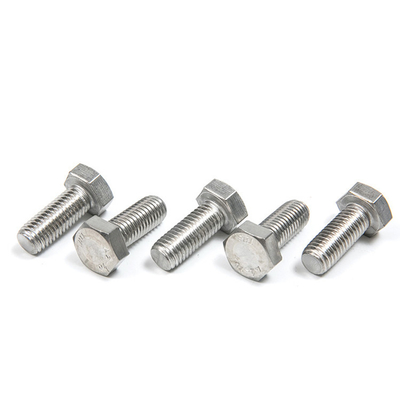 304 306 Edelstahl Hex Vollgeschraubte Schraube Sechseckenkopf Schraube mit DIN Standard