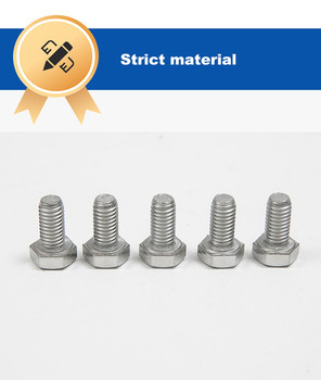 304 306 Edelstahl Hex Vollgeschraubte Schraube Sechseckenkopf Schraube mit DIN Standard