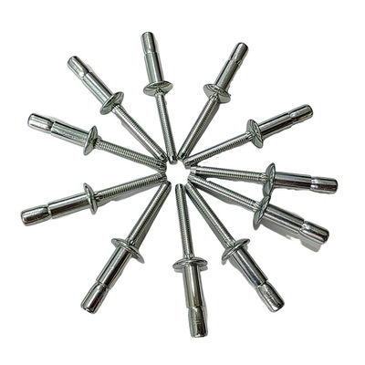 14mm Länge Hochfestigkeit Schloss Typ Blind Rivets Kohlenstoffstahl ISO Standard helle Oberfläche