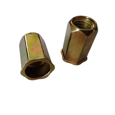 Metrisches Messsystem Kleinkopf Vollhex-Offene Niete mit gelbem Zinkplatten