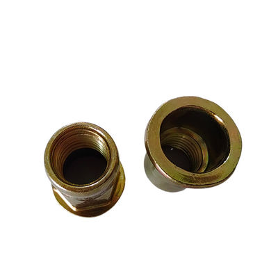 Schwerindustrie Halb-Hex-Gelb-Zink-plattiert Kohlenstoffstahl Flachkopf offene Rivet-Nuss