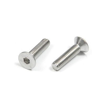 Hohe Festigkeit A-Level 304 Edelstahl Gegengesunkener Kopf Flat Hex Socket M4 M5 M6 M8