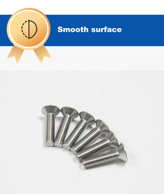 304 Edelstahl Flach dreieckige Zähne Countersink Countersunk Kopf Kreuzmaschine Schraube