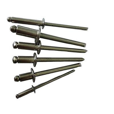 Edelstahl 4,0 mm Offene End Blind Rivets Rundkopf Einfache Installation Helle Oberfläche