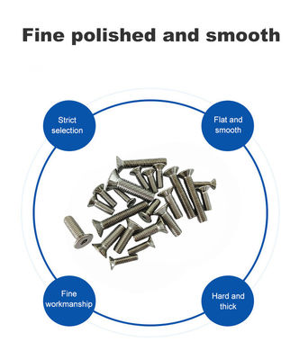INCH-Messsystem Top-Verkauf 304 Edelstahl Countersunk Head Flat Hex Steckdose Flat Head M4 M5 M6 M8
