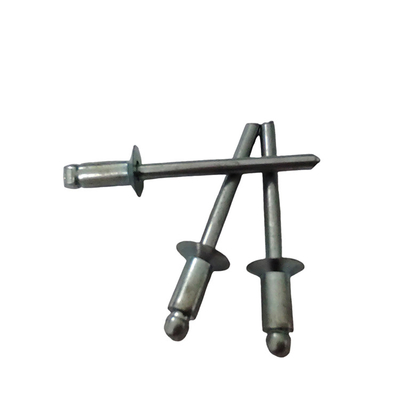 Hohe Festigkeit 12 mm Offene End Blind Rivets Eisen Countersunk Kopf Natur in DIN Standard