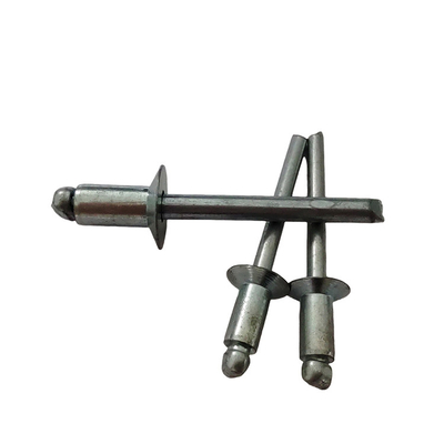 Hohe Festigkeit 12 mm Offene End Blind Rivets Eisen Countersunk Kopf Natur in DIN Standard