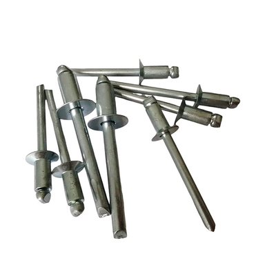 Hohe Festigkeit 12 mm Offene End Blind Rivets Eisen Countersunk Kopf Natur in DIN Standard