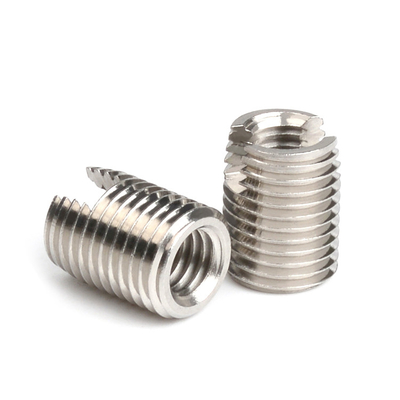 Edelstahl 304L 316L Typ 302 Metrische dünne Wand Schlitze Selbstklemmen Gewindeinsatz