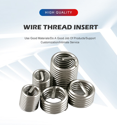 Edelstahldrahtgadeninsert M2 M2.5 M3 M3.5 M4 M5 M6 M8 zur Gewindefeststellung