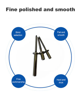 Liste Wasserdicht geschlossenes Ende Edelstahl Blind Rivet Hohe Festigkeit 6-25mm Länge