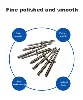 3.2mm/4.0mm/4.8mm/6.4mm Edelstahl-Gegensunk Blind Rivet in hellen Oberfläche