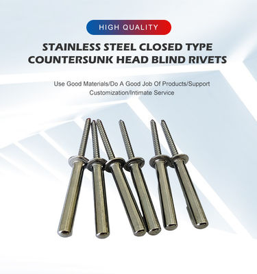 3.2mm/4.0mm/4.8mm/6.4mm Durchmesser DIN Standard Edelstahl-Gegenverschmelzung Blind Rivet