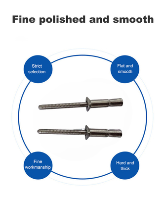 DIN Standard Countersunk Kopf Kuppel Kopf Hochfeste Edelstahl Tasse Rivet Mono-Bolt Rivet
