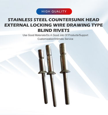 Edelstahl-Tasse Mono-Schrauben Rivet für 4,8 6,4 9,8 mm Dia Lieferung innerhalb von 30 Tagen