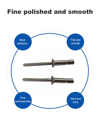 Hohe Festigkeit Kuppelkopf Edelstahl Rivet von 4.8/6.4/7.8mm Finish Mono-Bolt Rivet