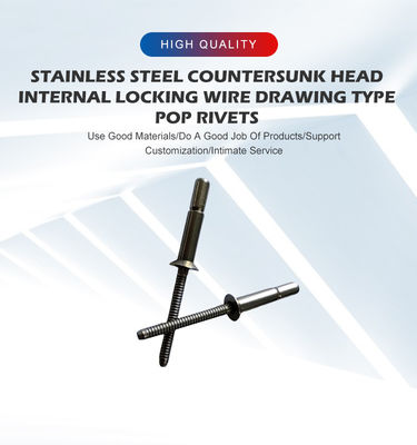 Bestseller Blind Rivets Stahl Countersunk Head Interlock Rivet mit hellen Oberfläche