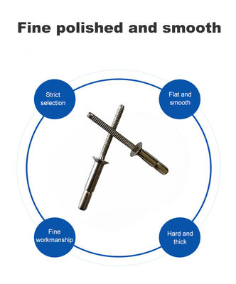 Bestseller Blind Rivets Stahl Countersunk Head Interlock Rivet mit hellen Oberfläche