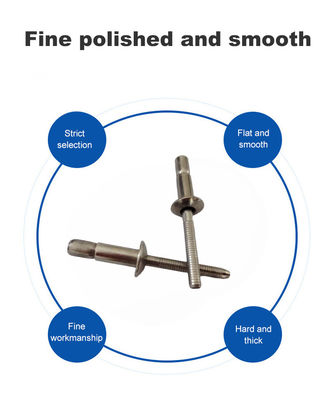 304 Edelstahl Kuppelkopf Blind Rivets mit Gewinde DIN Standard 4.8/6.4/7.8mm
