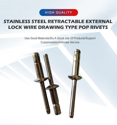 Edelstahl Blind Rivet Kuppelkopf Pop Rivet mit hellen Custom Rivets