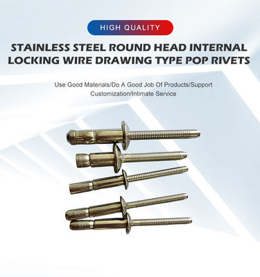 4.8mm Durchmesser 304 Edelstahl Mono Bolt Blind Rivet für die Solarenergieindustrie