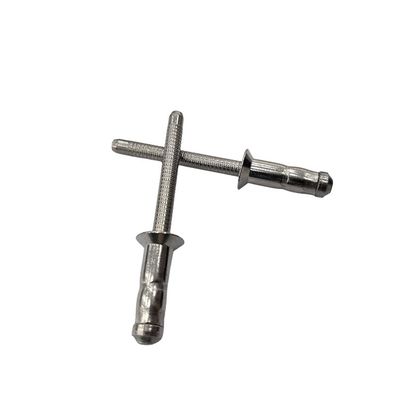 Niete aus Edelstahl, Strukturniete, Blindniete, Kuppelkopf, Flachkopf mit nicht beschichteter Veredelung