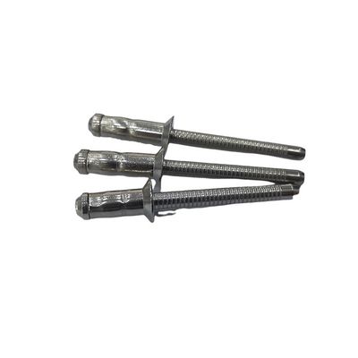 Niete aus Edelstahl, Strukturniete, Blindniete, Kuppelkopf, Flachkopf mit nicht beschichteter Veredelung